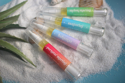 SUMMER SCENTS - CUTICLE OIL PENS & KEYRINGS